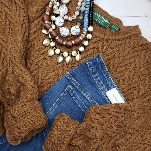 vintage Sweaters - Vintage Chunky Oversized Grandpa Sweater SZ M
